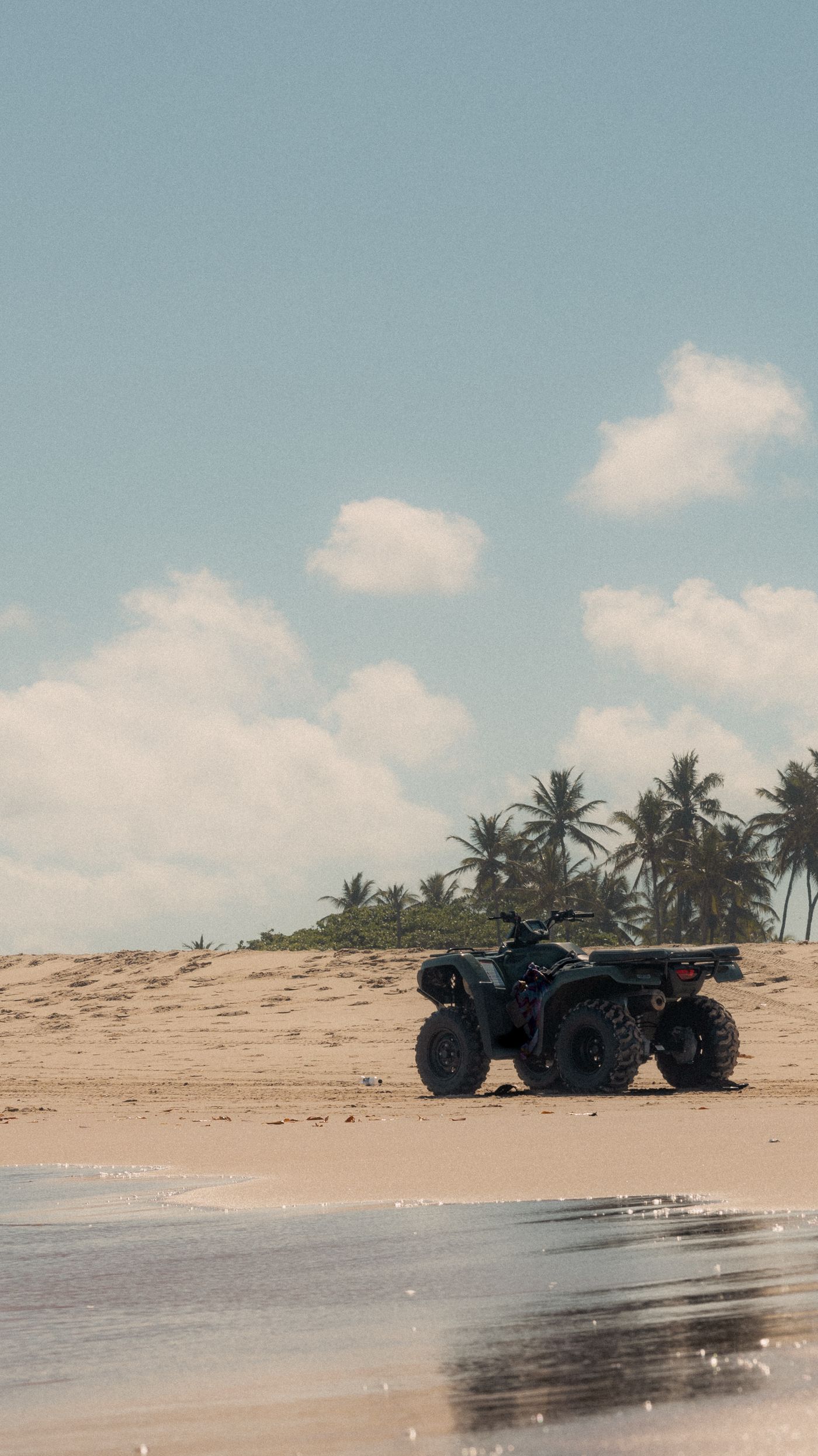 ATV on a tropical beach