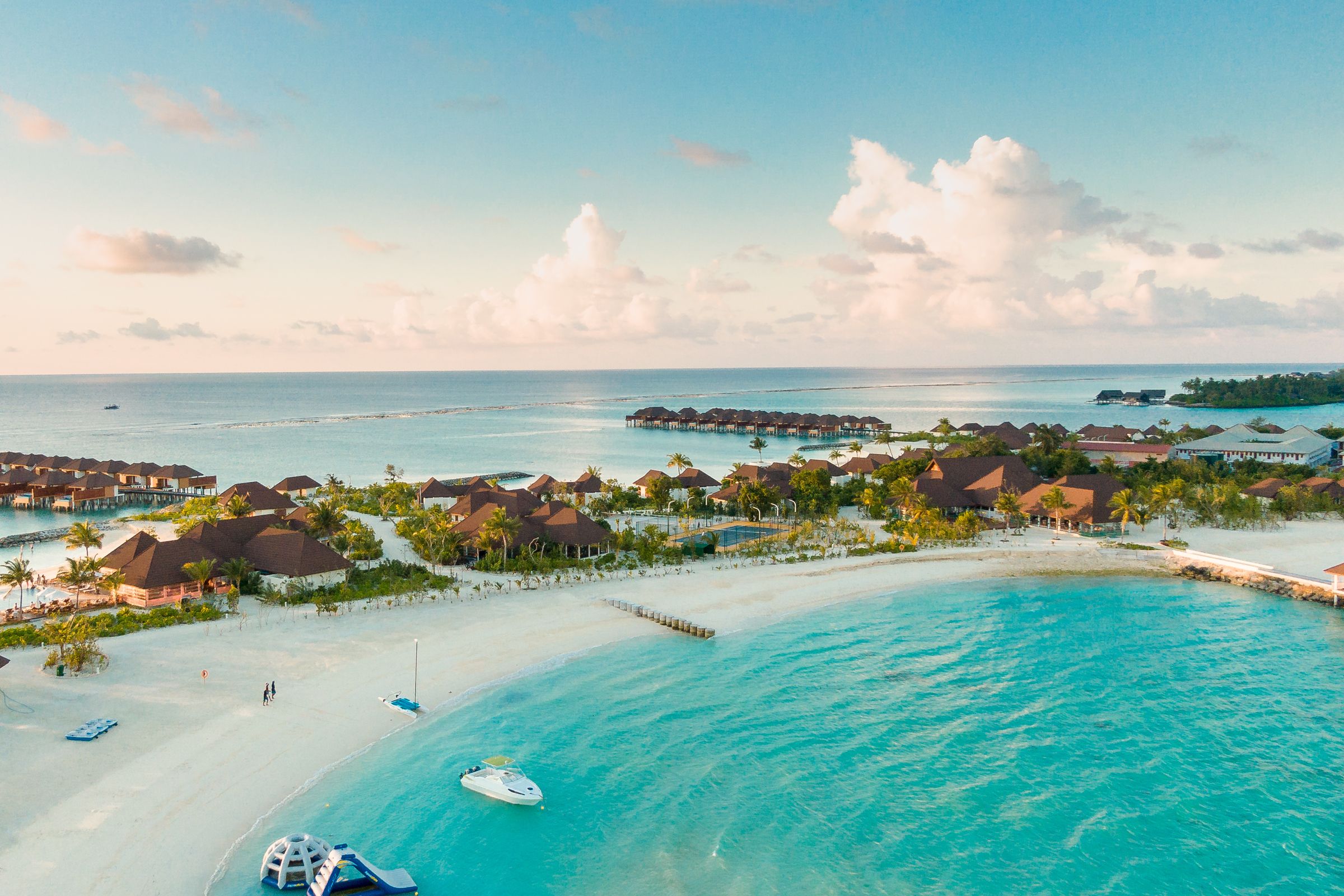 Tropical island beach